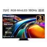 Hisense 75吋 RGB MiniLED 原生180Hz 4.1.2音響智慧顯示器 75UR9S