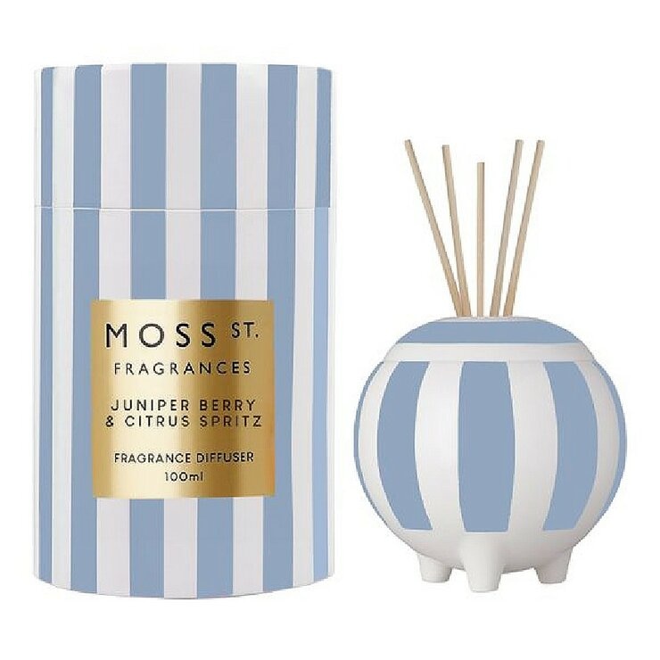 MOSS ST. FRAGRANCES 迷你陶瓷擴香 100毫升 X 2入組 杜松子柑橘汽水