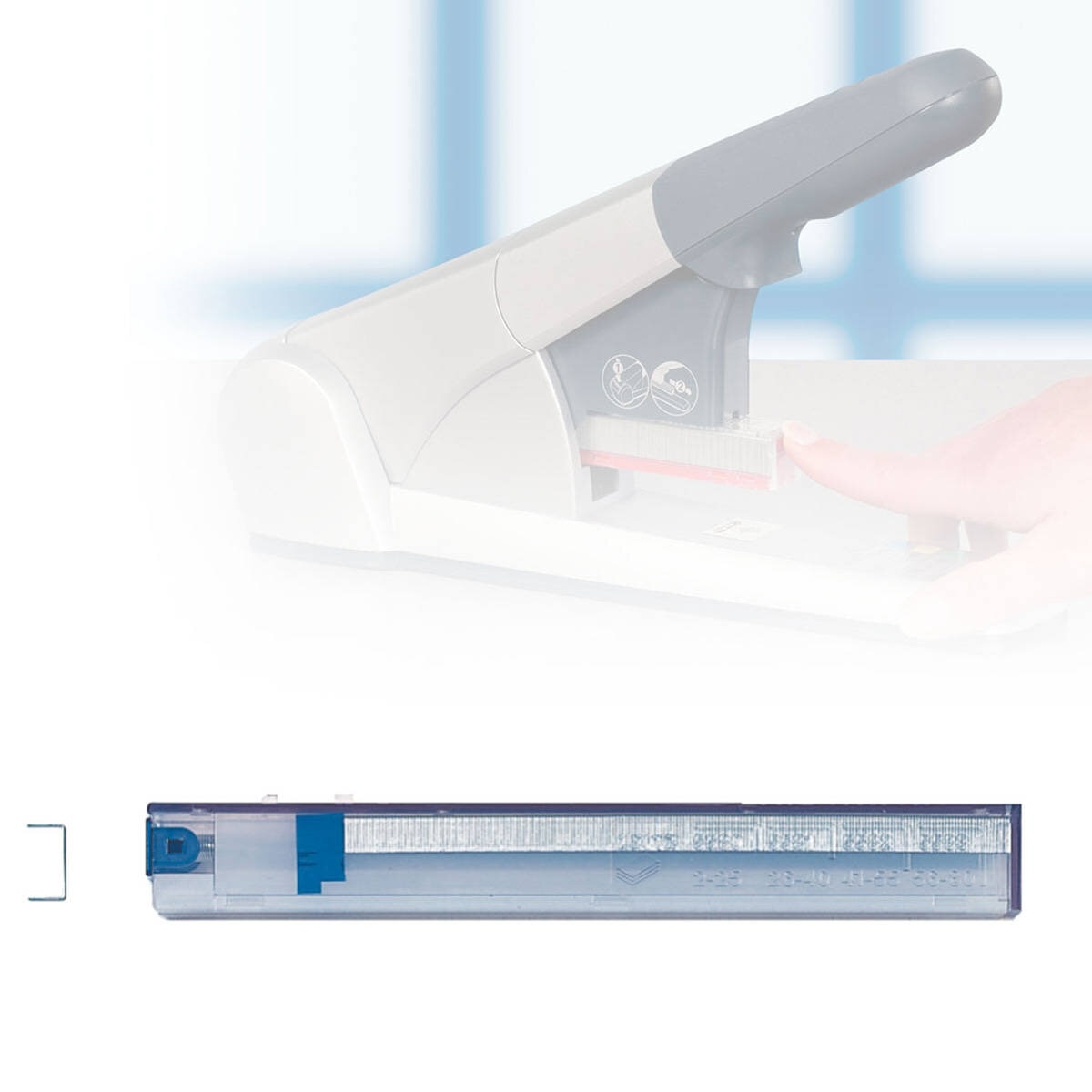 Leitz K6 藍色 LZ5551 專用訂書針卡匣 4盒