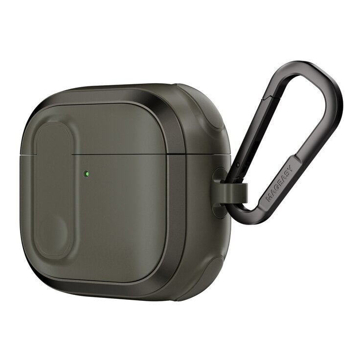 MAGEASY Odyssey 抗衝擊磁扣耳機殼 AirPods 4/5 金屬綠