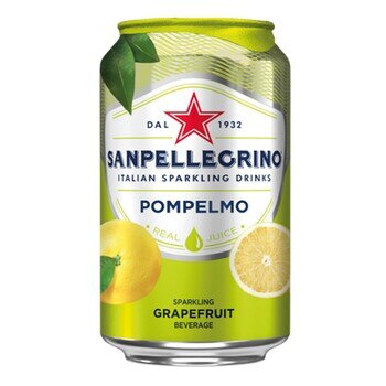 San Pellegrino 聖沛黎洛 氣泡水果飲料 葡萄柚口味 330毫升 X 24罐 San Pellegrino 聖沛黎洛 氣泡水果飲料 葡萄柚口味 330毫升 X 24罐