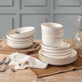 Over & Back 陶製餐具 X 16件組 奶油白