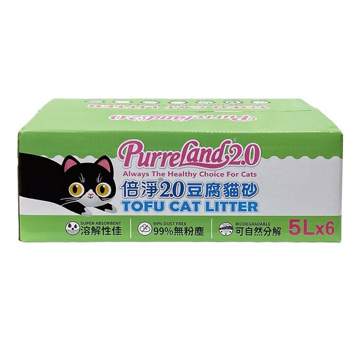 倍淨 2.0 豆腐貓砂 綠茶 5公升 X 6入 倍淨 2.0 豆腐貓砂 綠茶 5公升 X 6入