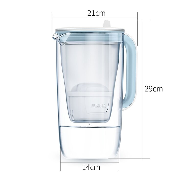 Brita 純淨玻璃濾水壺 2.5公升 附7入 Maxtra Pro 濾芯
