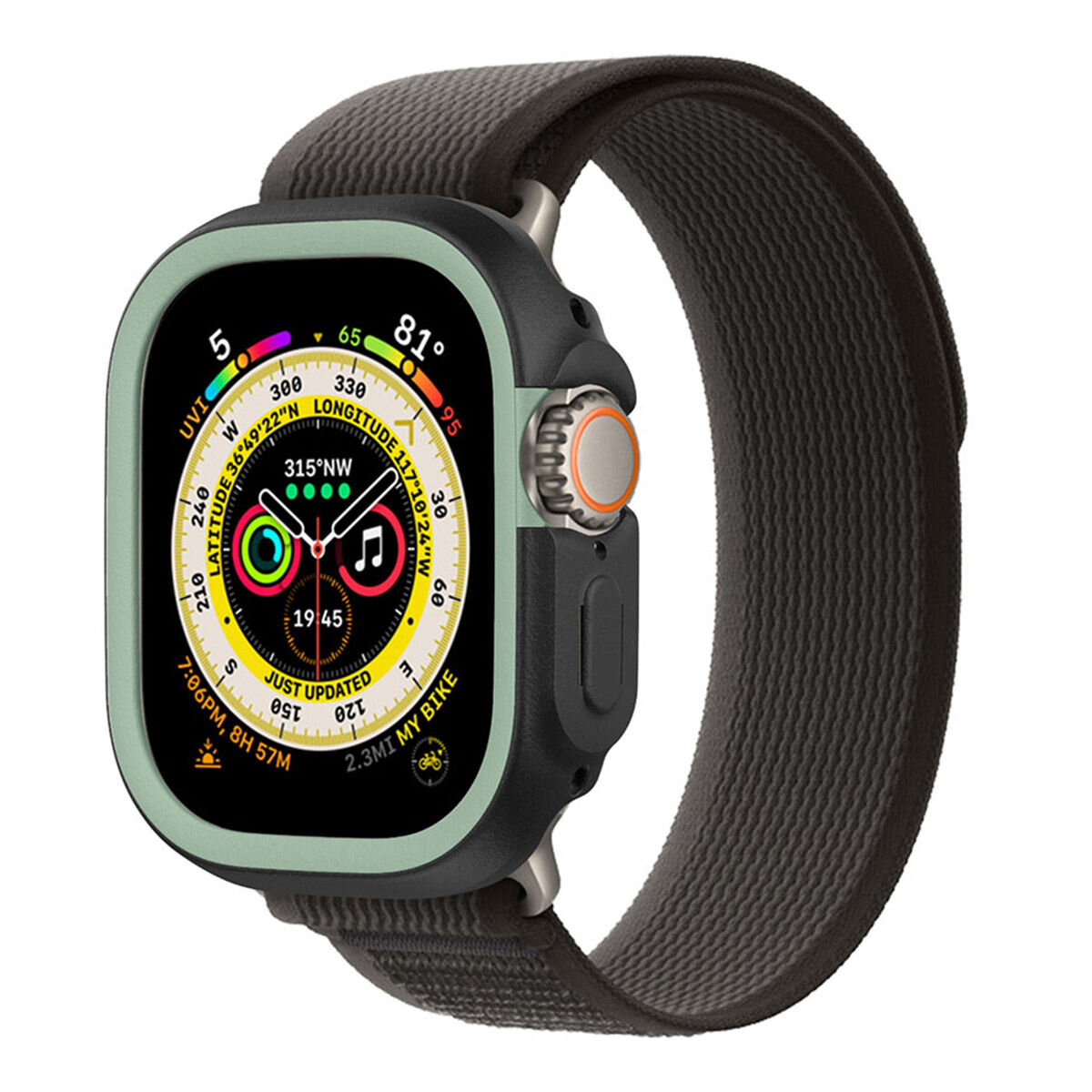 犀牛盾 Apple Watch Series SE2/SE/6/5/4共用 44公厘 CrashGuard NX保護殼 黑色 + 4色飾條 粉/藍/紫/綠