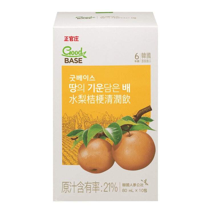 JKJ GoodBASE Pear 80 ml X 30-Pack