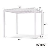 Mirador 111DA 10呎 X 10呎 戶外遮陽亭 白色 Mirador 111DA 10呎 X 10呎 戶外遮陽亭 白色