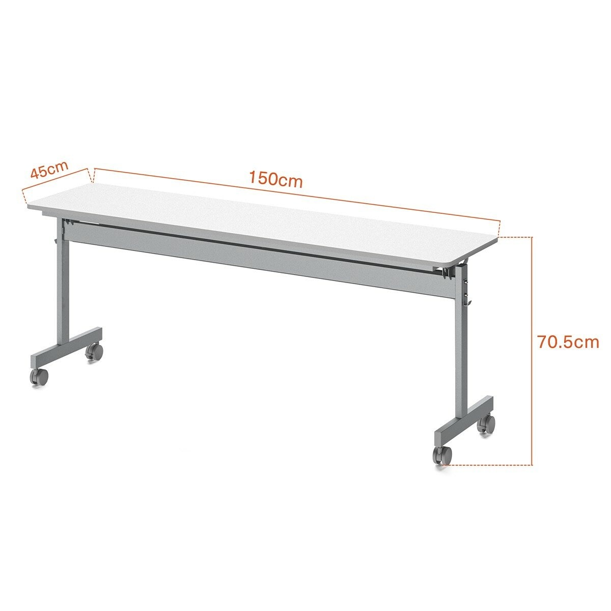 Backbone 折疊培訓桌 150公分 X 45公分 白色