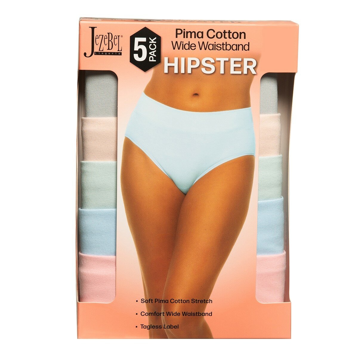 Jezebel 女匹馬棉內褲五入組 L