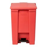 Rubbermaid Commercial Products 腳踏式垃圾桶 68公升 紅色
