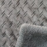 Mon Chateau 仿毛皮保暖毯 152公分 X 177公分 灰