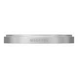 MAGEASY Odyssey Strap M 超軍規防摔掛繩手機殼 iPhone 17 Pro(迷霧/高冷灰) + 鏡頭保護貼Lenz(白色) + Vetro 9H 鋼化玻璃保護膜