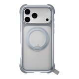 MAGEASY Odyssey Stand M 超軍規防摔磁吸支架手機殼 iPhone 17 Pro Max(迷霧) + 鏡頭保護貼Lenz 鈦合金(午夜鈦) + Vetro 9H 鋼化玻璃保護膜