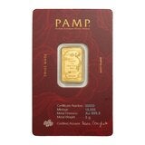 PAMP 幸運鳳凰 黃金條塊 999.9純金 5公克 PAMP 幸運鳳凰 黃金條塊 999.9純金 5公克