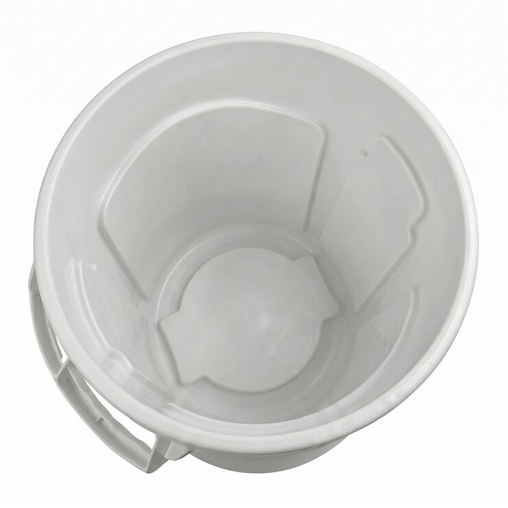 Rubbermaid Commercial Products BRUTE 加侖桶含蓋 10 加侖 白色 Rubbermaid Commercial Products BRUTE 加侖桶含蓋 10 加侖 白色