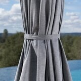 Sunvilla 10呎 LED 戶外遮陽傘 灰色