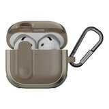 MAGEASY Odyssey 抗衝擊磁扣手繩耳機殼 AirPods 4 金屬沙 MAGEASY Odyssey 抗衝擊磁扣手繩耳機殼 AirPods 4 金屬沙