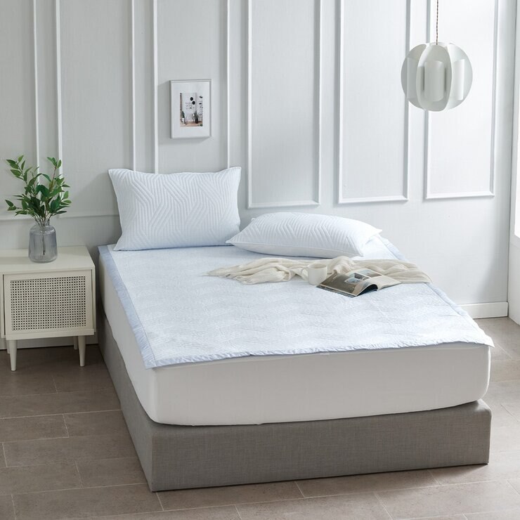 Allertect 雙人涼感墊 152公分 X 190公分 淺藍