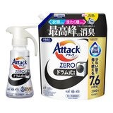 Attack ZERO 超濃縮噴槍型洗衣凝露 滾筒型專用 380公克 + 補充包 2300公克