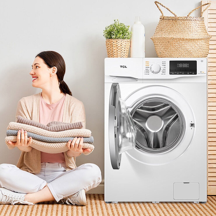 TCL 10公斤/7公斤蒸氣滾筒洗脫烘衣機 C610WDTW