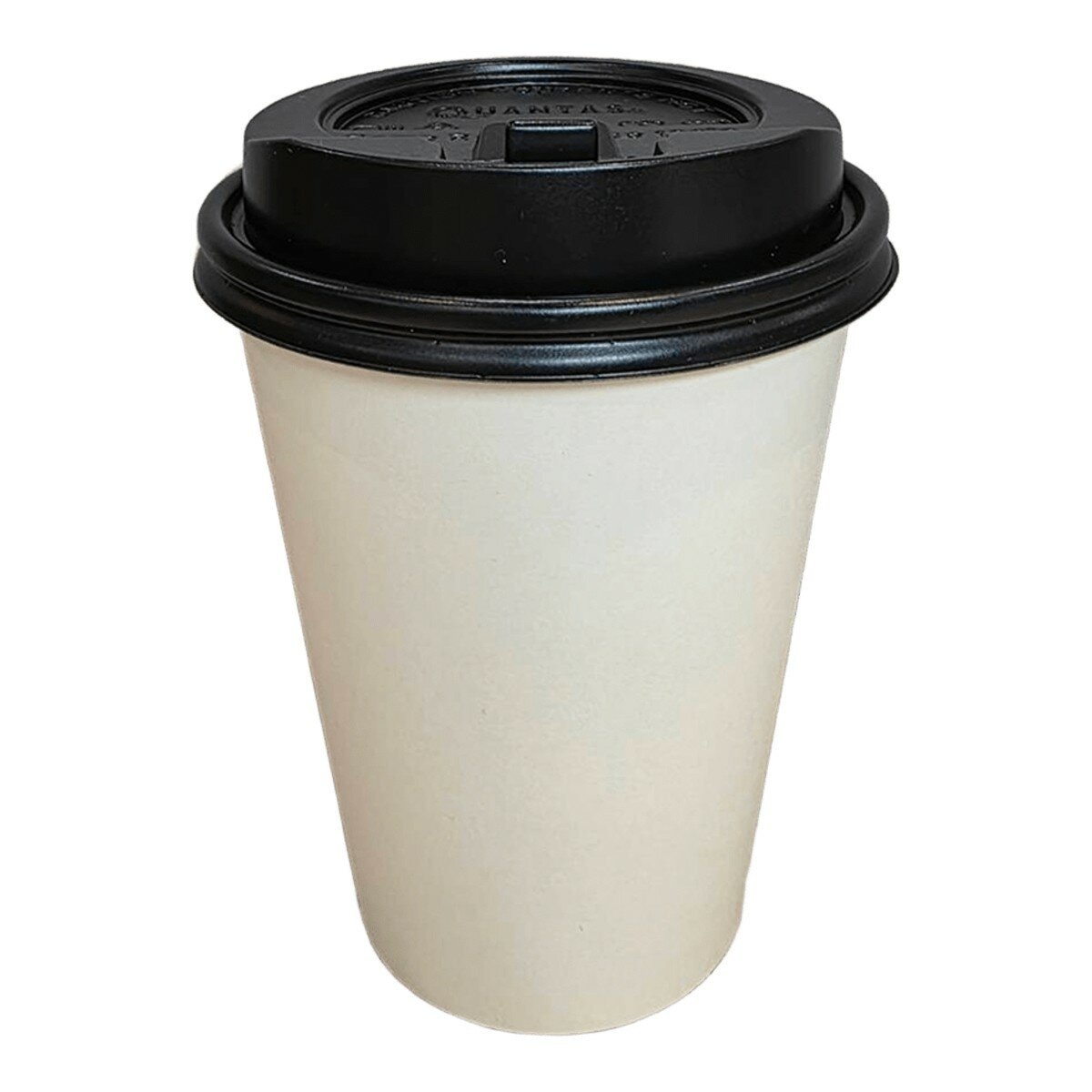 空白冷熱共用紙杯 355毫升 X 1000入 + 熱杯蓋 (黑) 355毫升 X 1000入