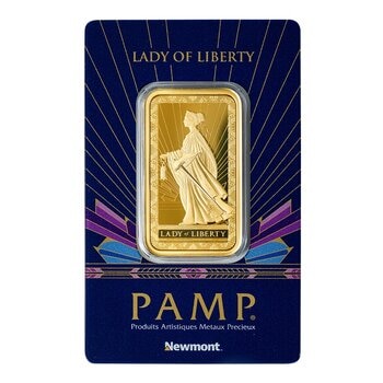 PAMP 自由女神 黃金條塊 1盎司