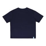 KANGOL 印花女短袖Logo上衣 深藍
