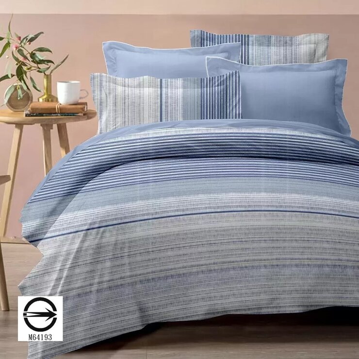 Caliphil 雙人加大美國棉印花薄件 6件組 183公分 X 190公分 藍海