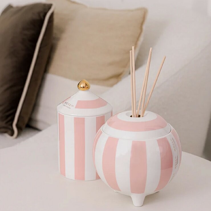 MOSS ST. FRAGRANCES 大陶瓷蠟燭 360公克 覆盆子、蜂蜜和麝香