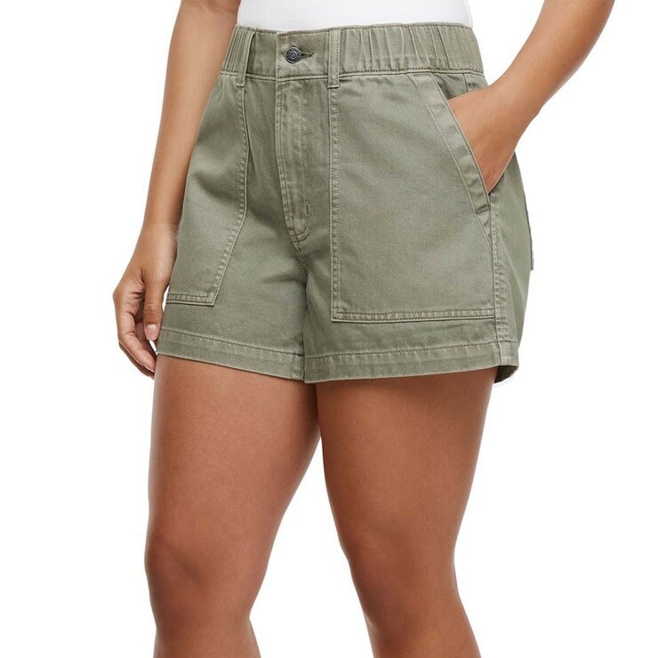 GAP 女鬆緊腰短褲 綠