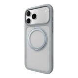 MAGEASY MagStand 360 M 磁吸旋轉支架防摔手機殼 iPhone 17 Pro Max(迷霧) + 鏡頭保護貼Lenz(炫彩) + Vetro 9H 鋼化玻璃保護膜