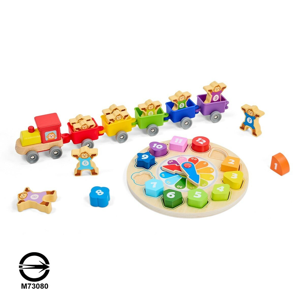 Hape 快樂時鐘和數字火車 / 2歲以上 Hape 快樂時鐘和數字火車 / 2歲以上