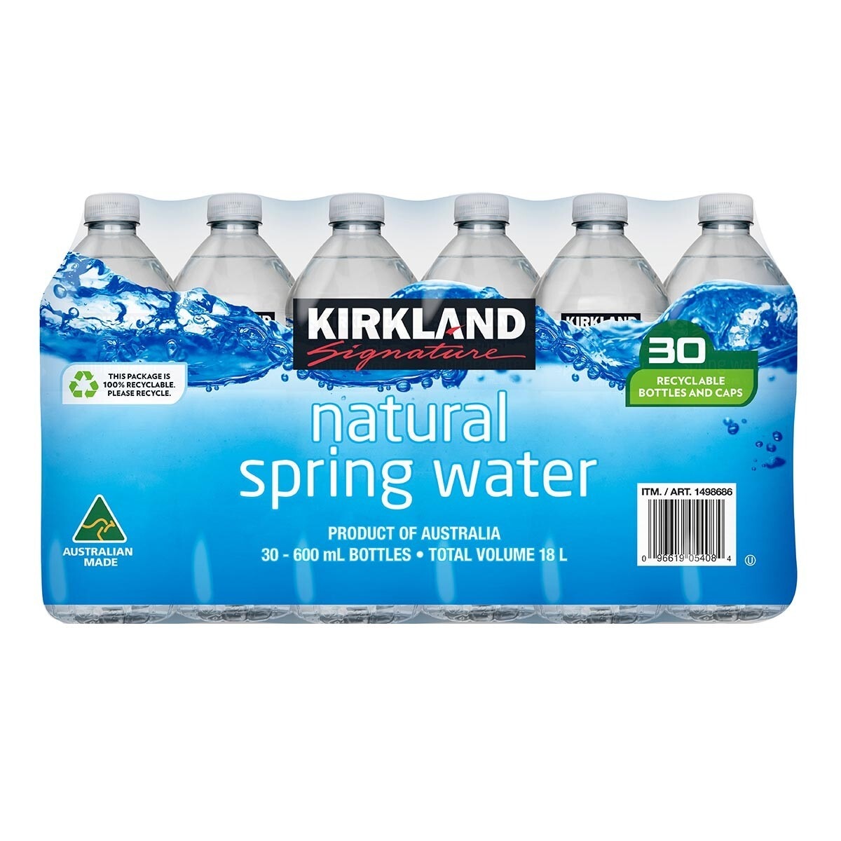 Kirkland Signature 科克蘭 泉水 600毫升 X 30瓶