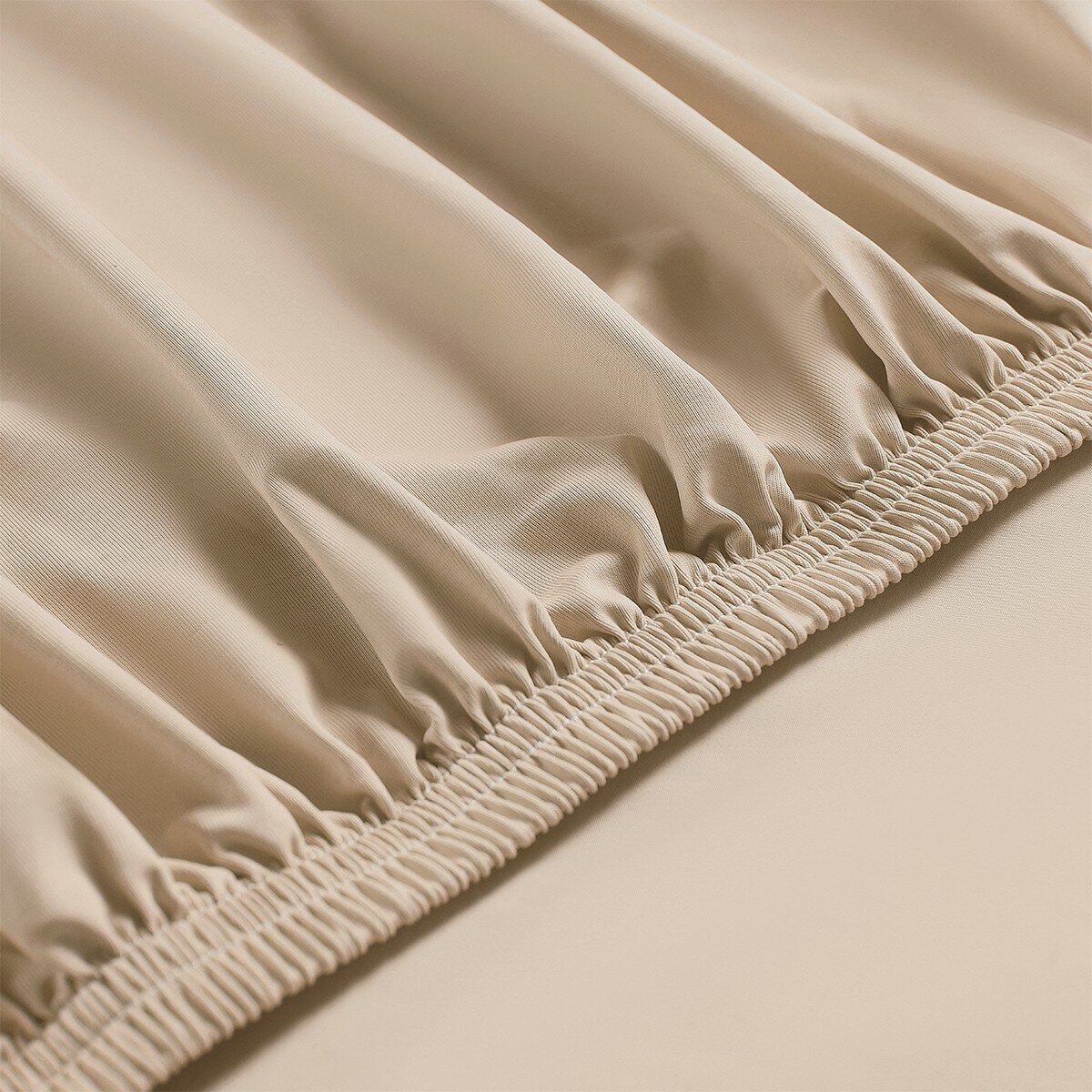 Don Home 涼感素色雙人加大床包枕套 3件組 182公分 X 190公分 錫黃