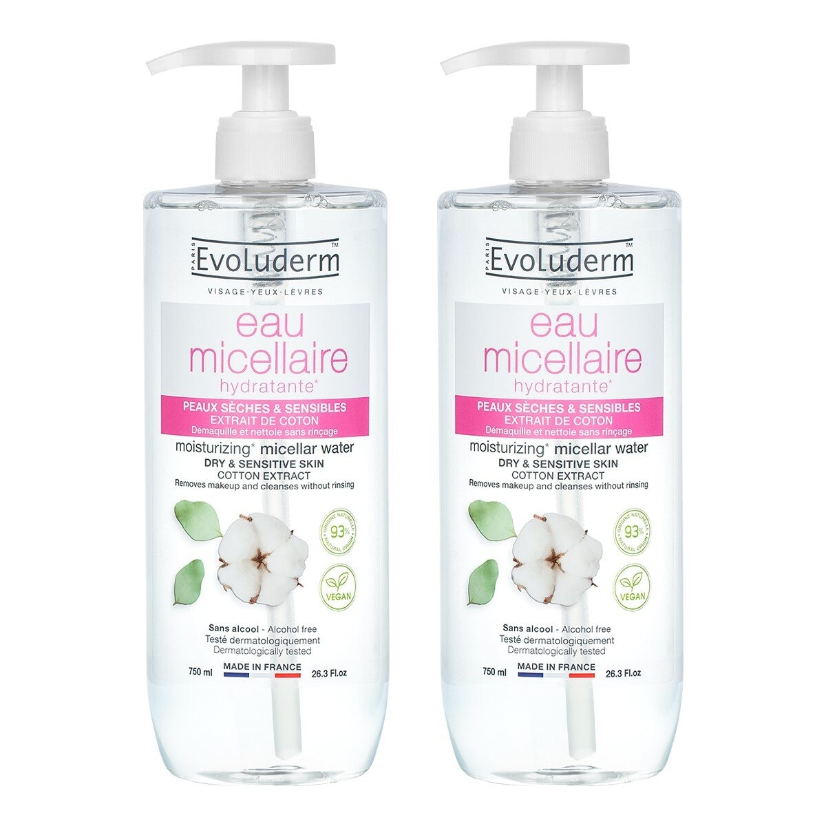 Evoluderm 卸妝水 750毫升 X 2入