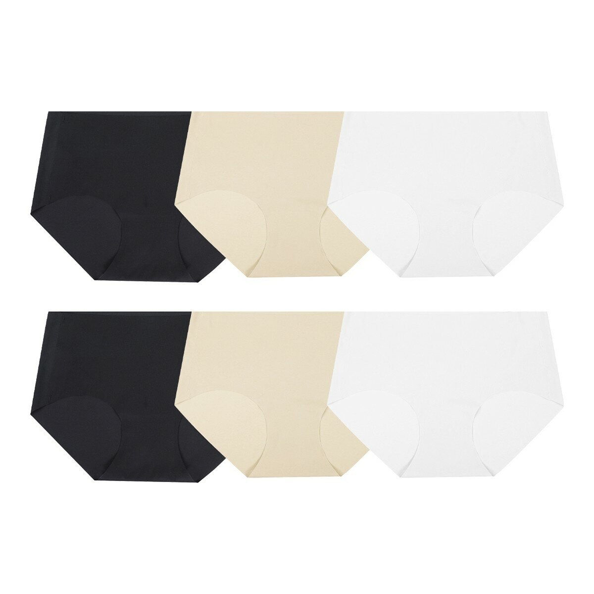 Nautica 女內褲六入組 黑+膚+白 XL