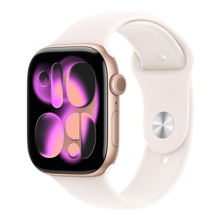 Apple Watch Series 11 GPS + 行動網路 46公釐 鋁金屬錶殼 附運動型錶帶