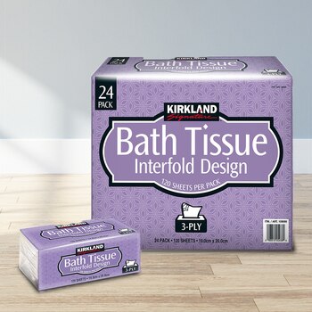 Kirkland Signature 科克蘭 三層抽取衛生紙 120張 X 24入 Kirkland Signature 科克蘭 三層抽取衛生紙 120張 X 24入