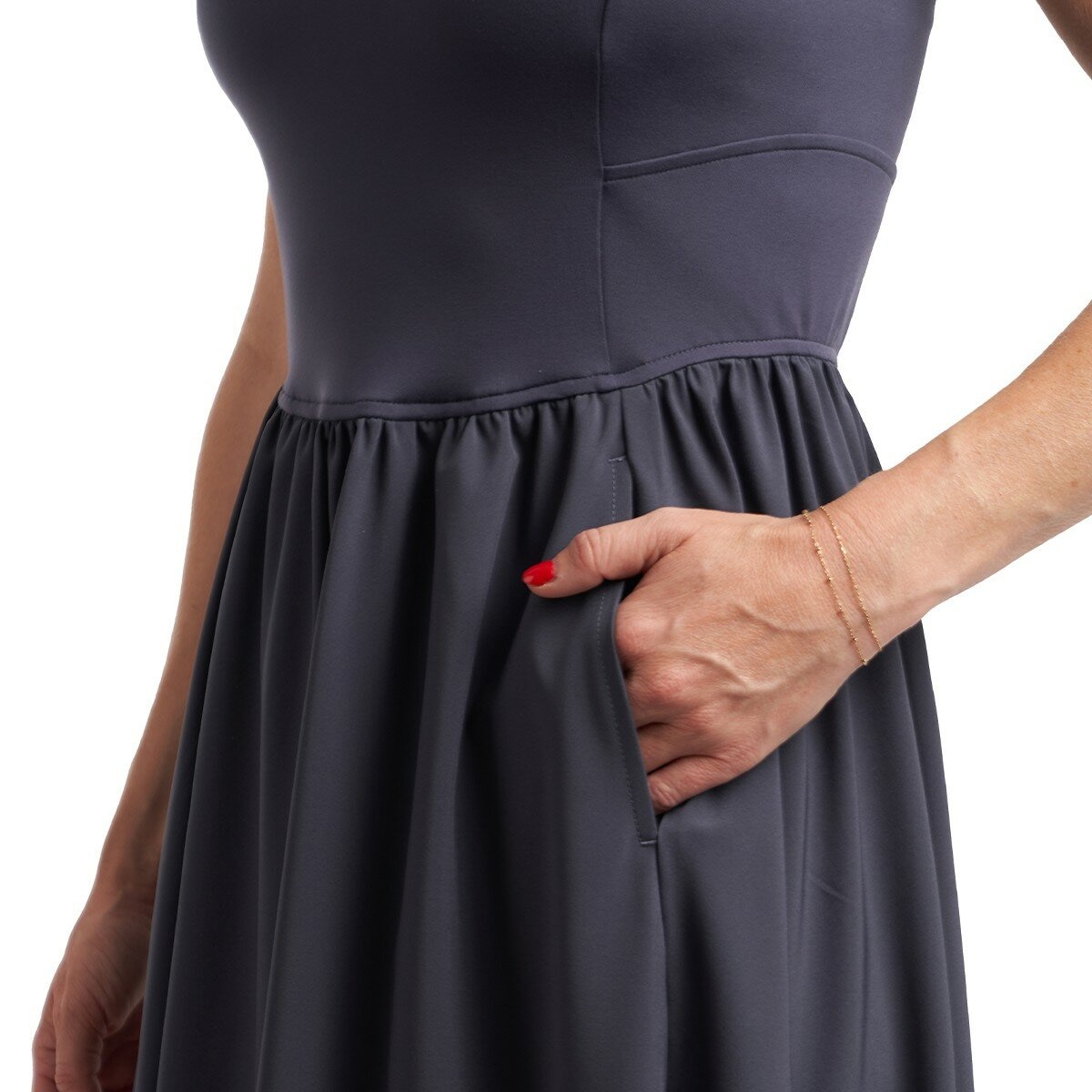 RVCA 女無袖連身洋裝 黑