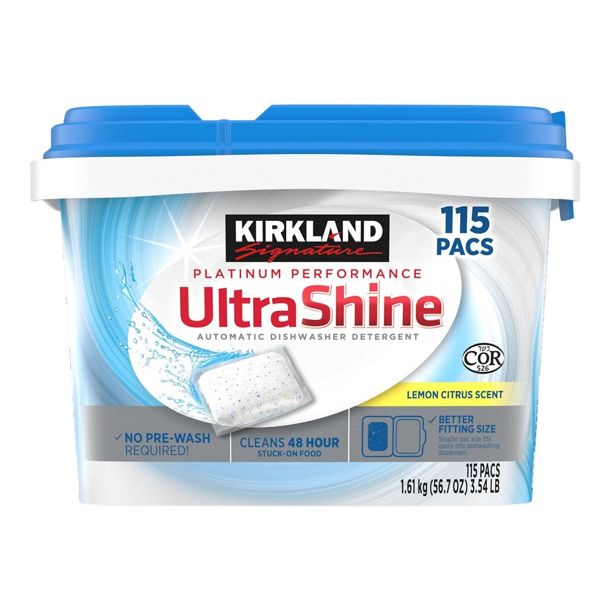 Kirkland Signature 科克蘭 檸檬香洗碗錠 (洗碗機專用) 115入