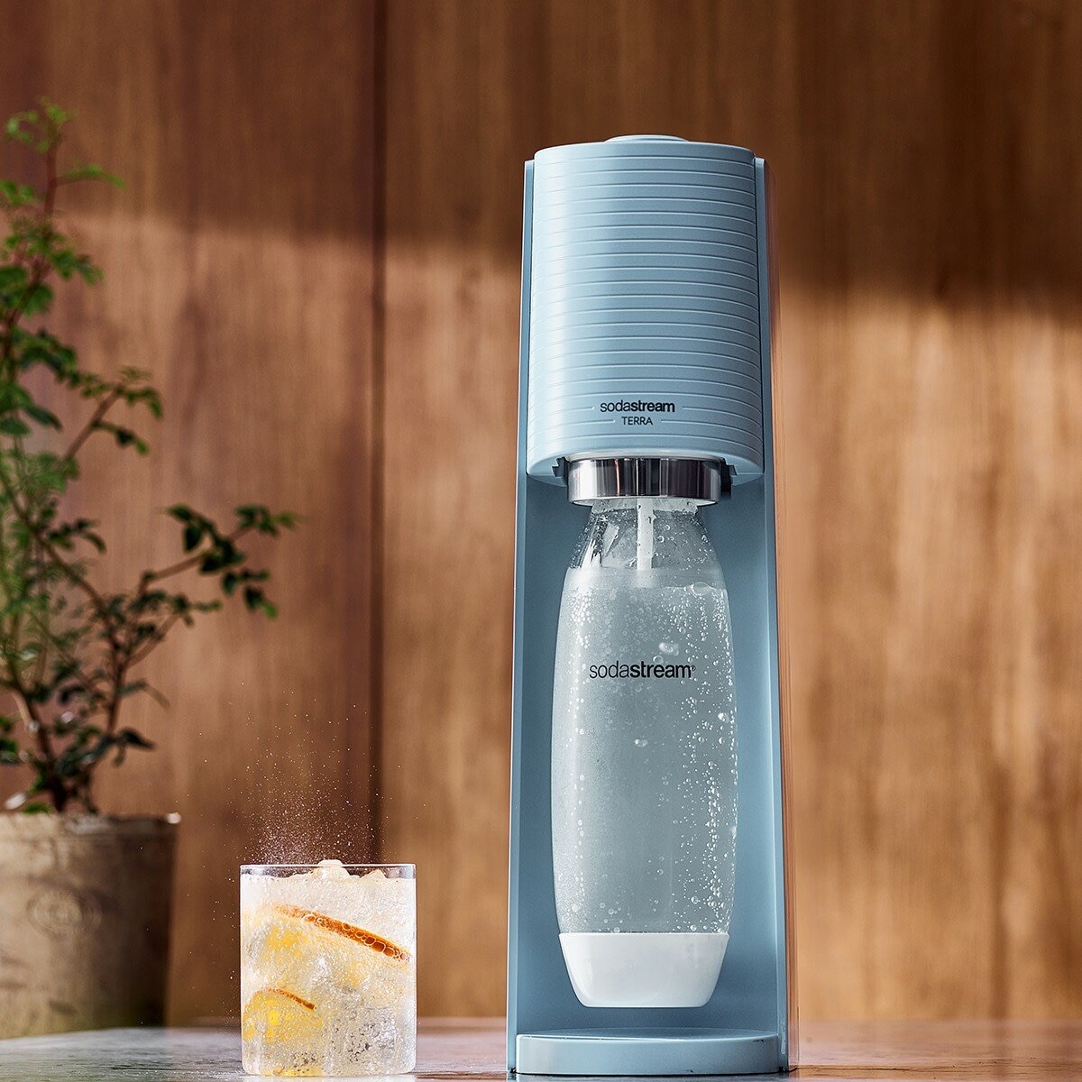 SodaStream Terra 自動扣瓶氣泡水機 藍