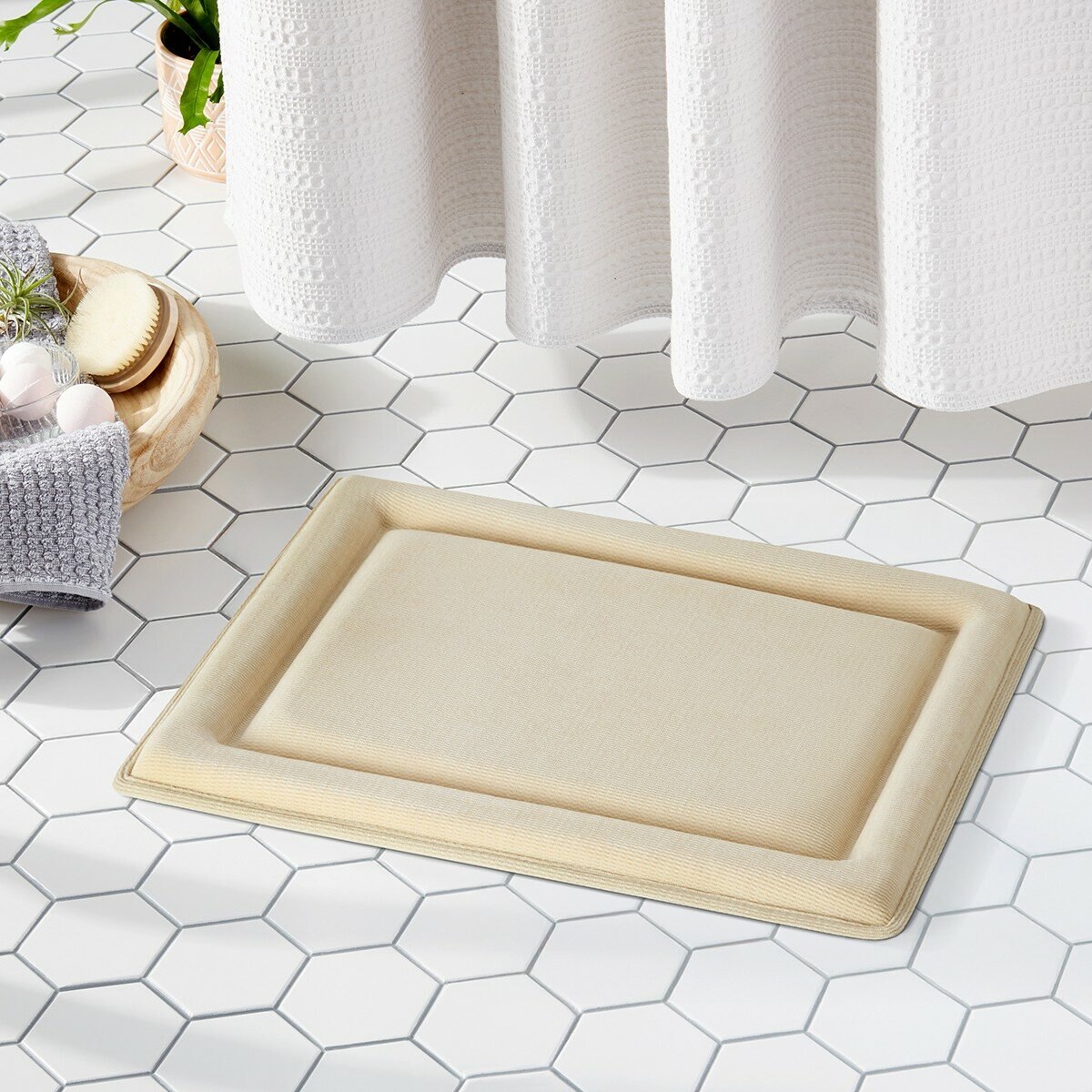 Town & Country 記憶棉浴室地墊 2入組 45公分 X 60公分 米 Town & Country 記憶棉浴室地墊 2入組 45公分 X 60公分 米