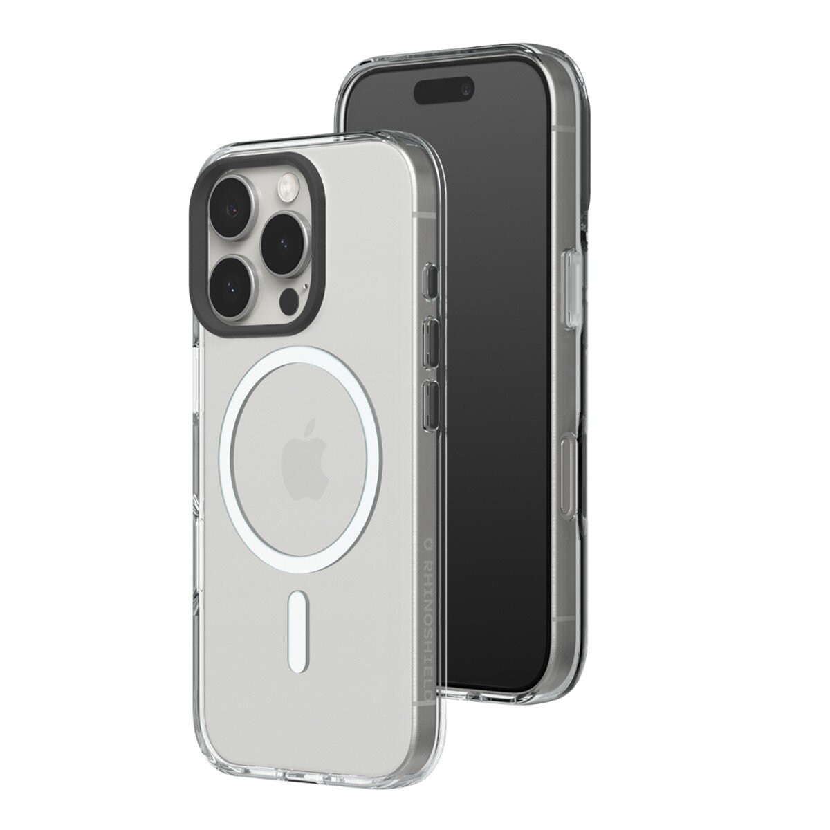 犀牛盾 iPhone 16系列 Clear MagSafe 兼容 透明防摔手機殼 - 相機鍵開孔版 + 9H 抗藍光鋼化玻璃保護貼