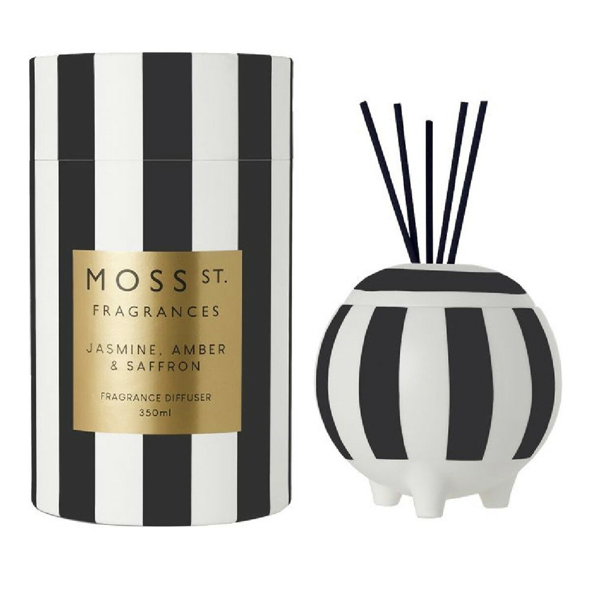 MOSS ST. FRAGRANCES 大陶瓷擴香 350毫升 茉莉、琥珀和藏紅花