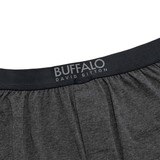 Buffalo 男彈性平口褲六入 黑色 / 灰色 XL