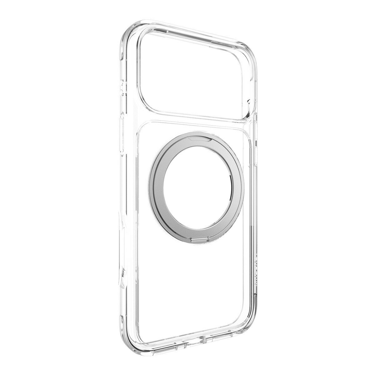 MAGEASY MagStand 360 M 磁吸旋轉支架防摔手機殼 iPhone 17 Pro Max(透明) + 鏡頭保護貼Lenz 鈦合金(午夜鈦) + Vetro 9H 鋼化玻璃保護膜