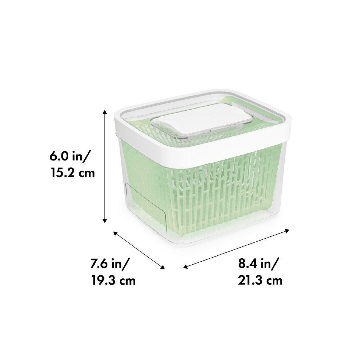 OXO 蔬果活性碳長鮮盒 含蓋4件組 1.5公升 + 4公升