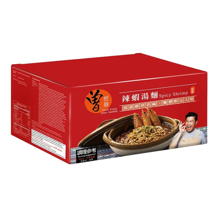 曾拌麵 辣蝦煨麵 121公克 X 8包 曾拌麵 辣蝦煨麵 121公克 X 8包