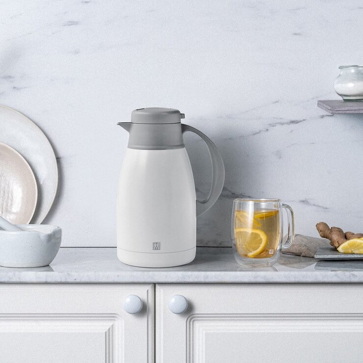 Zwilling 德國雙人 不鏽鋼真空保溫壼 1.5公升 白