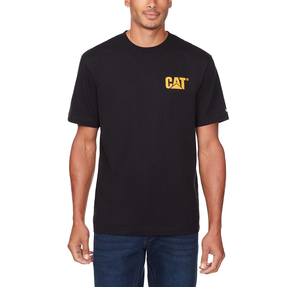 Caterpillar 男短袖上衣 黑色